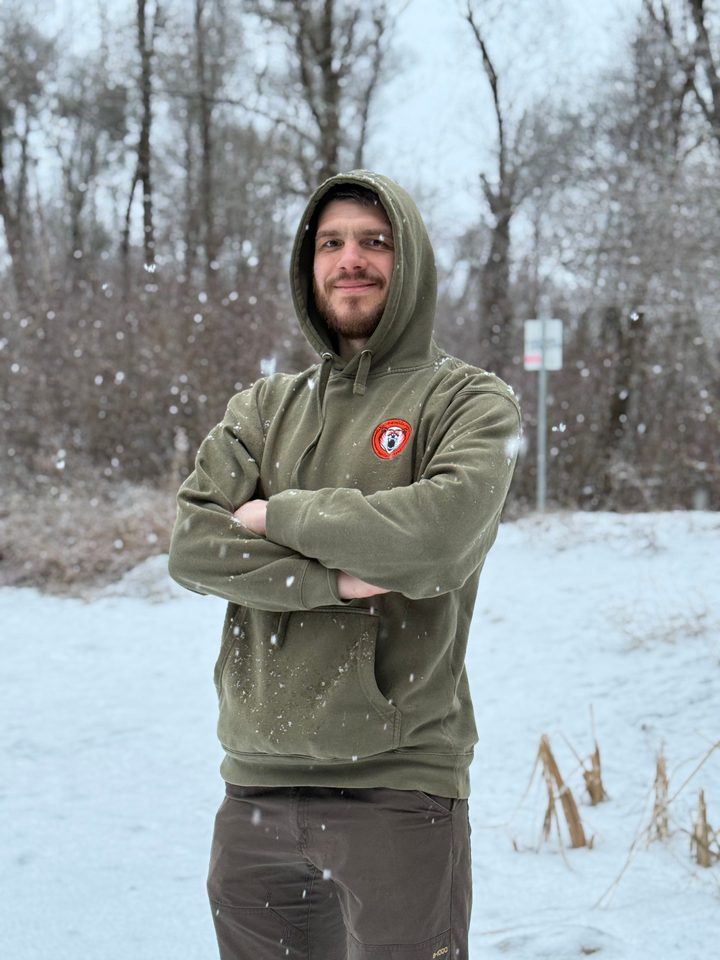 BJJ-Coach Alexander Zurhake im Schnee