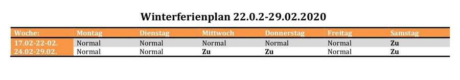 Winterferienprogramm